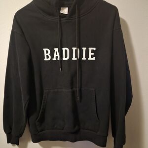 Black 'BADDIE' Hoodie